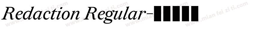 Redaction Regular字体转换